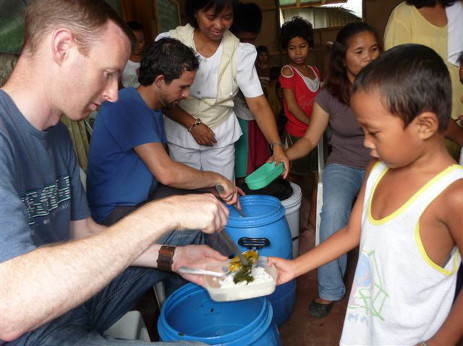 Feeding programme in one of the urban communities